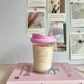 Axyaa Iced American Coffee Cup Tritan Water Bottle for Women