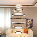 Axyaa LED Staircase Chandeliers: Modern Home Decor Hanging Light for Living Room