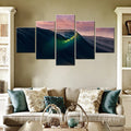 Axyaa Sunset Tides Canvas Wall Art Landscape Poster for Home Decor