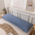Axyaa Double Long Pillowcase Set of 2, 48x150 Size, Cotton Linen Blend