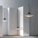 Axyaa Minimalist Nordic LED Acrylic Disc Pendant Light for Artistic Living Room and Dining Room