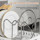 Axyaa Pot Lid Holder Slide Out Organizer for Kitchen Pots, Pans & Dishes