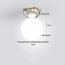 Axyaa Iron Glass LED Ceiling Light Modern Lamparas for Home Decor