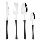 Axyaa Stainless Steel Cutlery Set - 4Pcs Western Dinnerware Knife Fork Spoon Teaspoon
