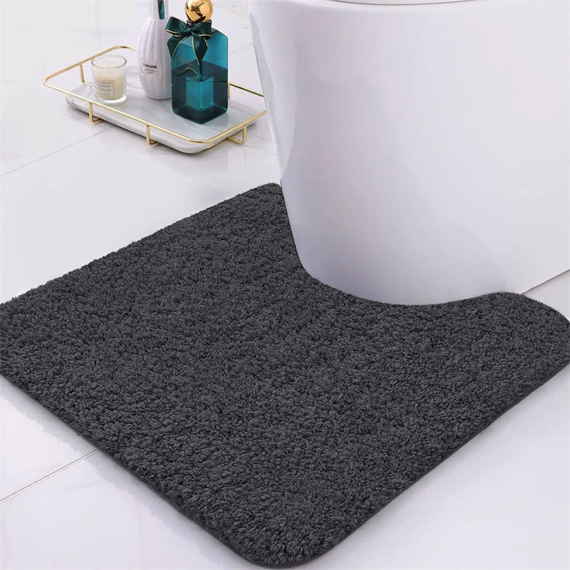 Axyaa Shaggy Bath Mat Soft Plush Non-Slip Absorbent Washable Carpet