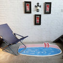 Axyaa Swimming Pool Shape Living Room Carpet | Ins Style Large Soft Area Rug