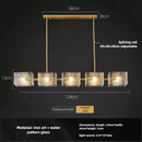 Axyaa Copper Glass Chandelier for Living Room, Bar, Villa, Staircase - Luxury Textured Design