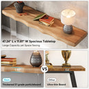 Axyaa 47" Acrylic Sofa Table: Modern Narrow Console for Entryway & Hallway