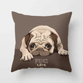 Cute Pug Bulldog Pillowcase for Living Room Decor - Axyaa Home Decor