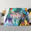 Axyaa Wing of Fire Dragon Throw Blanket