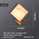 Axyaa Marble Wall Light: Modern Minimalist Nordic Square Alabaster Fixture