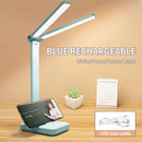 Axyaa LED Desk Lamp: 3-Level Dimmable Touch Sensor, Foldable Design, Eye Protection