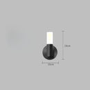 Axyaa Clear Glass LED Wall Sconce Light in Gold or Black Finish