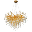 Axyaa Luxury Crystal Chandelier: Elegant Villa Pendant Lamp for Modern Living Décor