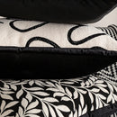 Axyaa American Style Black White Sofa Cushion Cover Pillowcase Set
