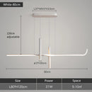 Axyaa Modern LED Dining Chandelier Minimalist Line Spot Lamp Fixture