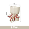 Axyaa Bouquet Shape Ceramic Vase Home Decoration Floral Arrangement Accessories