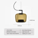 Axyaa Double Layer Glass Pendant Lamp LED Hanging Light for Home and Business Decor