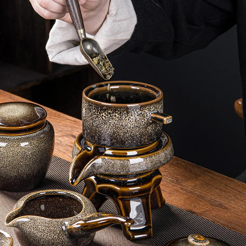 Axya Chinese Tea Set: High-End Kung Fu Porcelain Teapot & Tea Cup Set