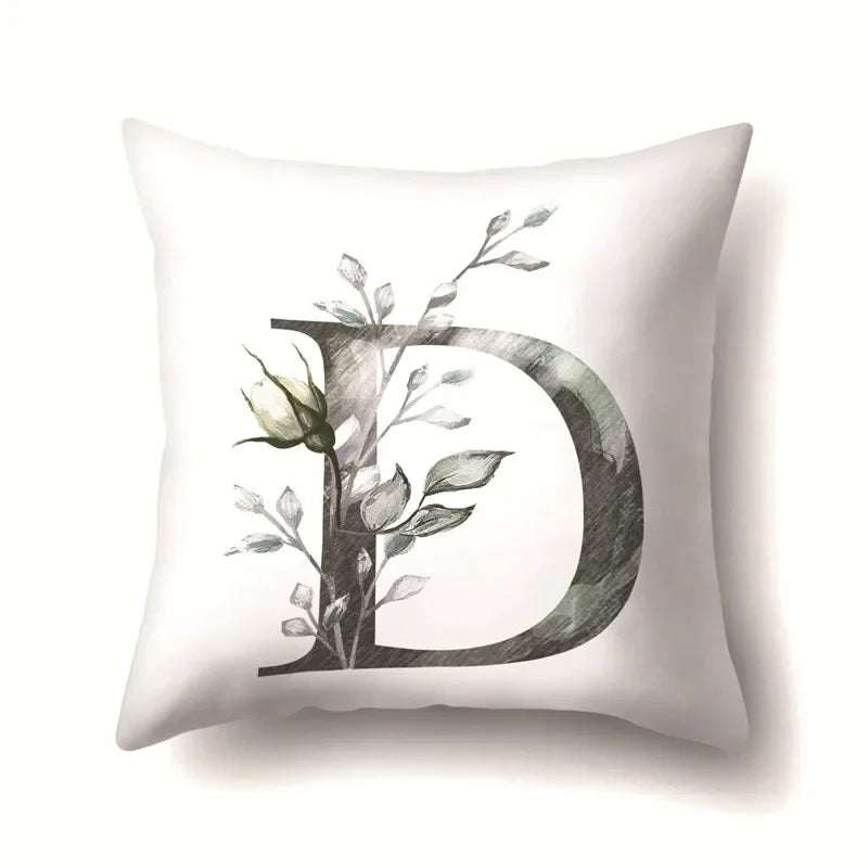 Axyaa Alphabet Cushion Cover - Kids Room Decor Throw Pillow Case