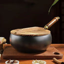 Axyaa Cast Iron Skillet Pan: Heavy-Duty Construction, Even Heat Distribution