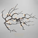 Axyaa LED Branch Chandelier: All Copper, Creative Design for Home and Lobby Lighting