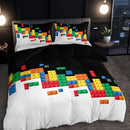 Axyaa Building Block Interlocking Quilt Cover Set - Four Seasons Home Essentials