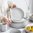 Axyaa Stoneware Set with Sesame Glaze - 16/32 Piece Dinnerware Collection