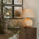Axyaa Ceramic Table Lamp - Modern Wabi Sabi Design for Living Room, Bedroom, Office