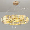 Axyaa Crystal Luxury Chandelier for Living, Bedroom, Dining Room - Indoor Lighting