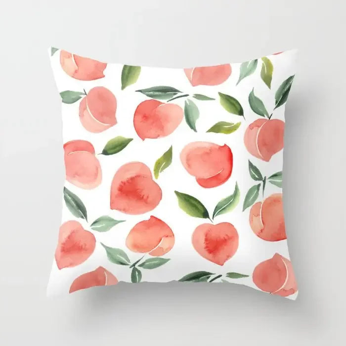 Axyaa Geometric Sunset Rainbow Pink Pillowcase