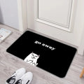 Axyaa Cat Print Door Mat Non-Slip Absorbent Kitchen Bathroom Rug