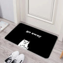 Axyaa Cat Print Door Mat Non-Slip Absorbent Kitchen Bathroom Rug