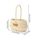 Wicker Basket Organizer by Axyaa: Stylish Storage for Home Decor, Picnics & Plants
