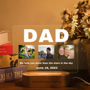 Axyaa Custom 3D Acrylic Photo Lamp LED Night Light for Loved Ones & Events.