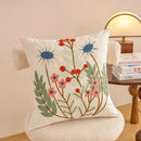Axyaa Floral Embroidery Pillowcase 45x45: Home Decor Cushion Cover Sofa Headboard