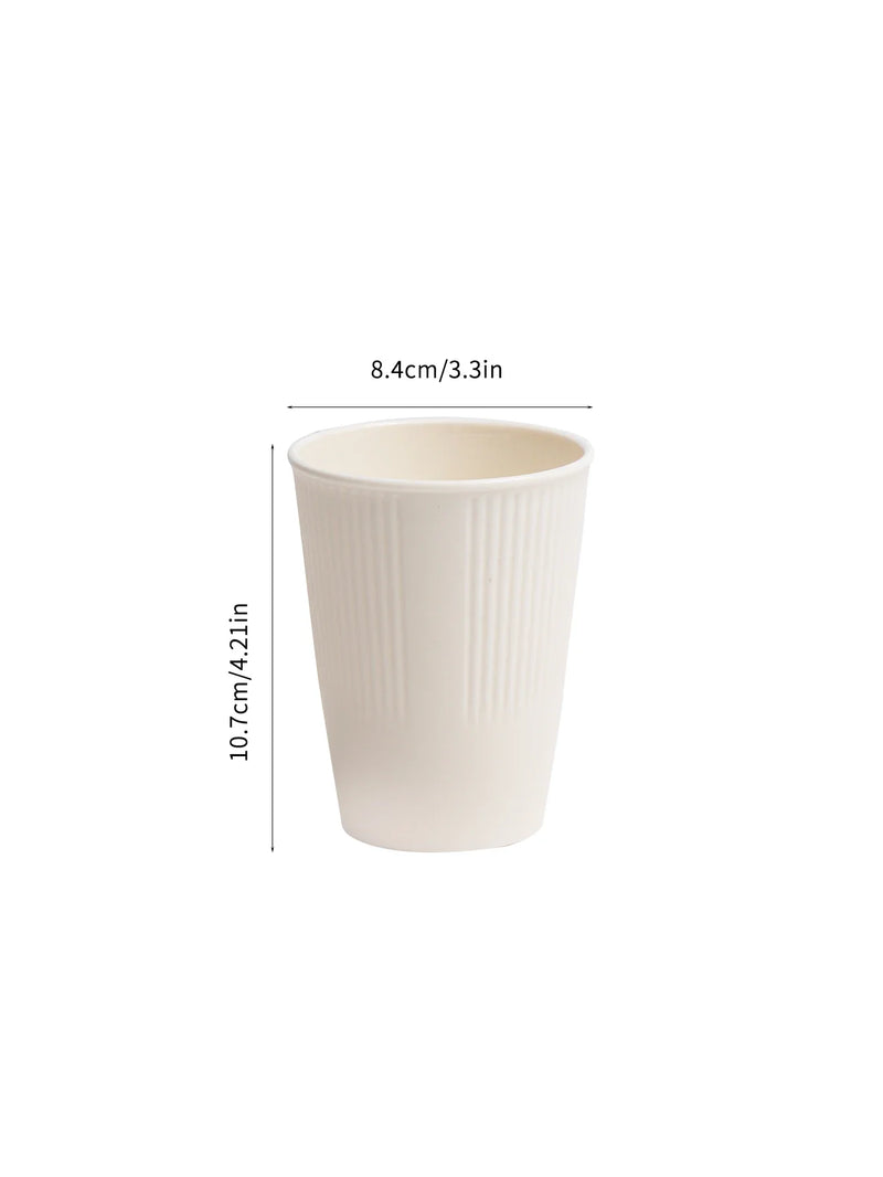 Axyaa Vertical Pattern Cup Set - 11pcs, Multi-color, Reusable Plastic Drinking Cups