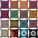 Axyaa Mandala Print Square Pillowcase - Home Decor Cushion Cover