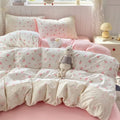 Axyaa Cloud Cotton Lace Summer Quilt Set - Single Thin Cool Quilt