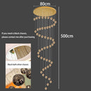 Axyaa Modern LED Pendant Chandeliers for Living Room - Indoor Staircase Hanging Light