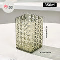 Axyaa Clear Plastic Square Makeup Brush Holder with Bow Decoration