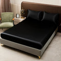 Axyaa Silk Satin Bedding Set Luxe Smooth Fitted Sheet + Pillowcase Twin Queen