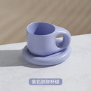 Axyaa Splash Ink Ceramic Mug with Saucer, 400ml