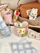 Axyaa Ceramic Tissue Holder: Vertical Paper Towel Stand for Kitchen & Desktop