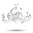 Axyaa Nordic Swan Chandelier: Minimalist White Light for Living Room, Bedroom, Kitchen, Art Decor