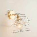Axyaa Glass LED Wall Lights Fixture for Home Decor and Bathroom Mirror