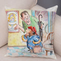 Axyaa Cartoon Bear Cushion Cover - Cute Animal Pillowcase for Sofa and Children's Room