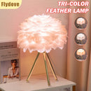Axyaa Nordic Feather LED Desk Lamp: Modern & Minimalist Lighting Fixture
