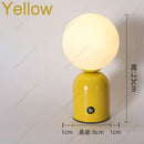 Axyaa Tricolored LED Ball-on-cylinder Rechargeable Lamp Touch Desk Light