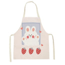 Axyaa Cute Kitten Kitchen Apron for Women and Kids